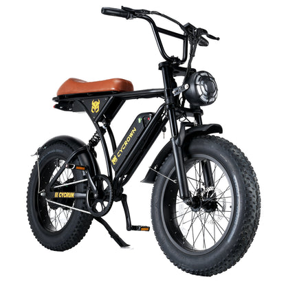 CycRun Vintage Moped Electric Bike