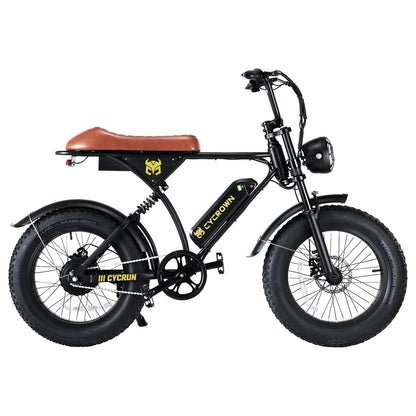 CycRun Vintage Moped Electric Bike